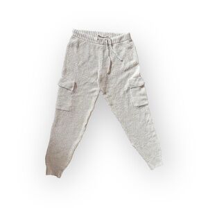 Sage + Stone Waffle Knit Cargo Jogger Pants Women’s Size S Beige